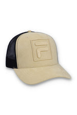 Turo Large F-Box Tonal Embroidered Suede Mesh-Back Cap