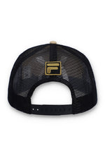 Turo Large F-Box Tonal Embroidered Suede Mesh-Back Cap