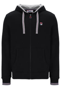 Black Tenconi Zip Up Hoodie