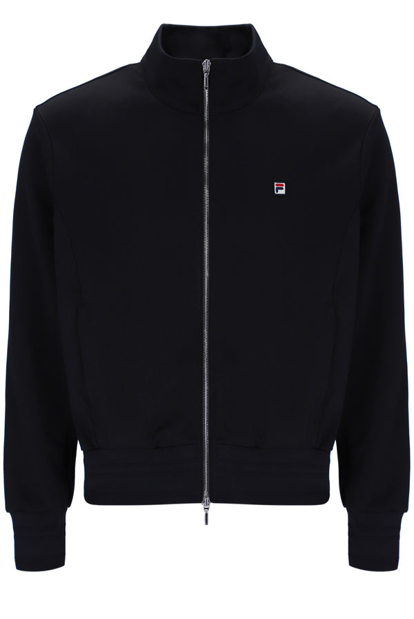 Displays the Black 'FILA' branded Ventisei Jacket
