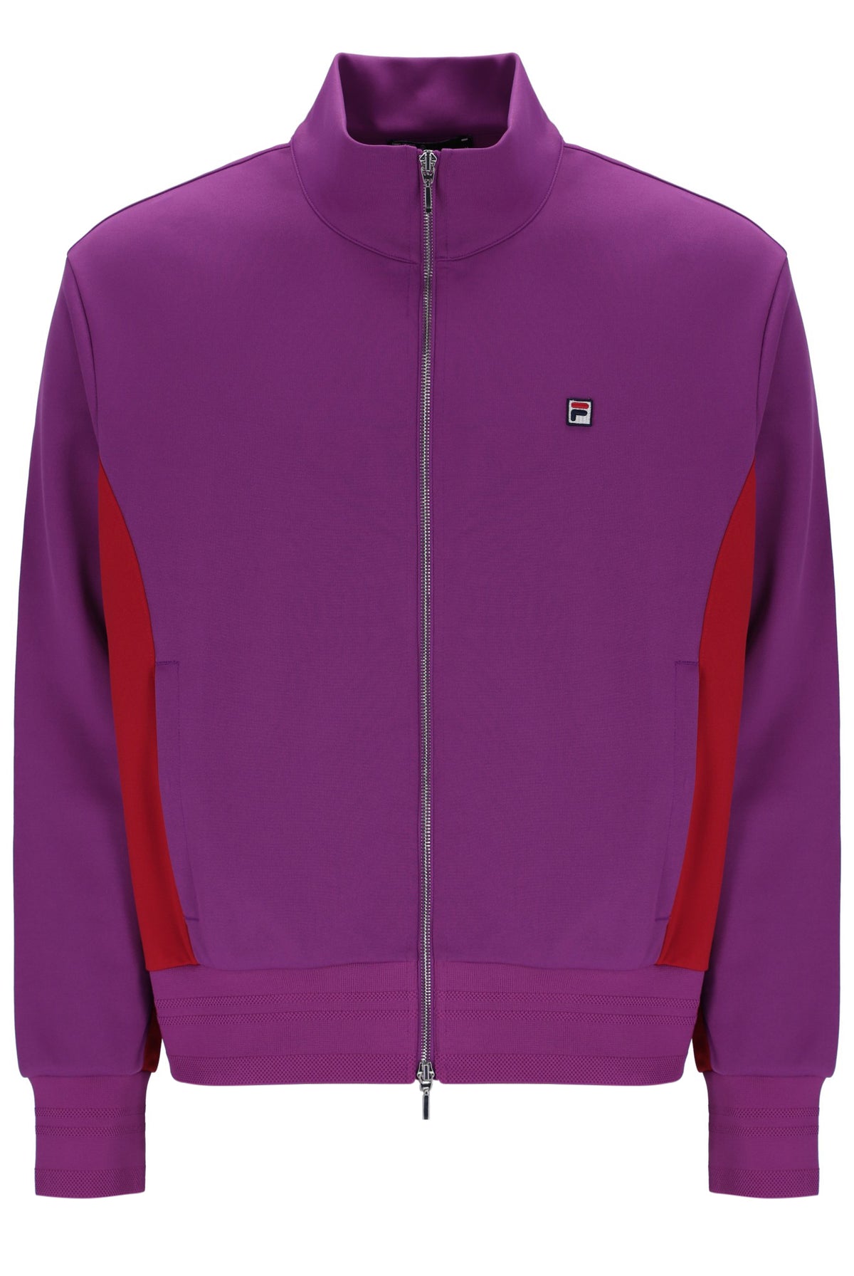 Displays the Purple 'FILA' branded Ventisei Jacket