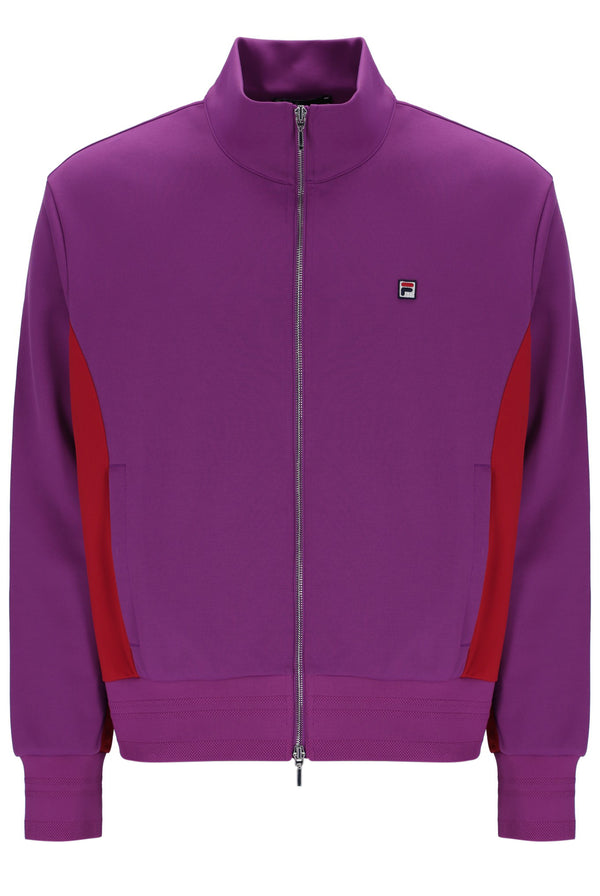 Displays the Purple 'FILA' branded Ventisei Jacket