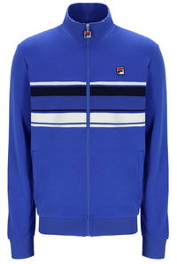 Displays the Dazzling Blue 'FILA' branded Vinnie Track Top