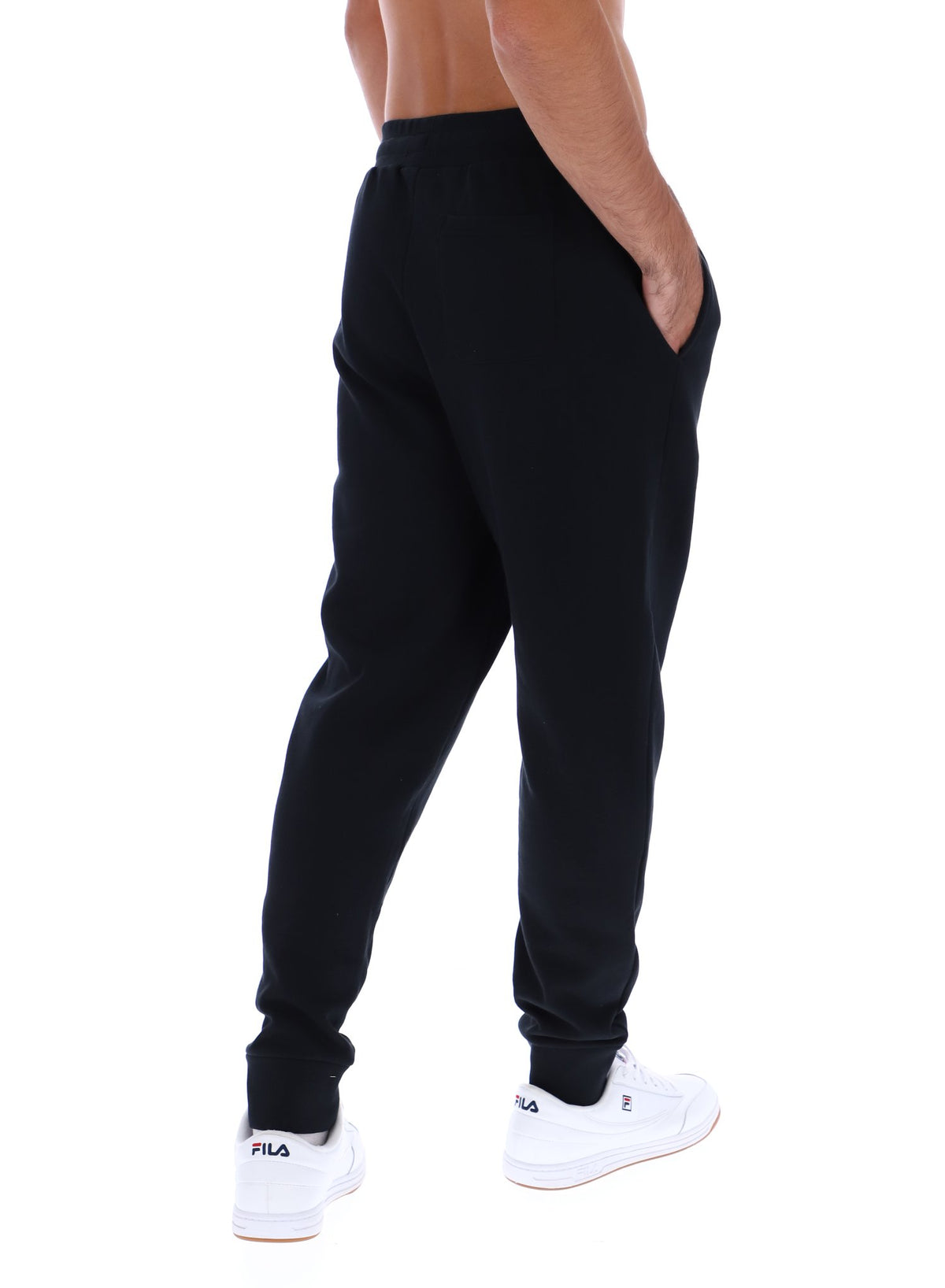 Black Visconti Tipped Cuff Track Pant