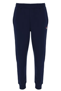 Displays the Navy 'Fila' branded Visconti Tipped Cuff Track Pant