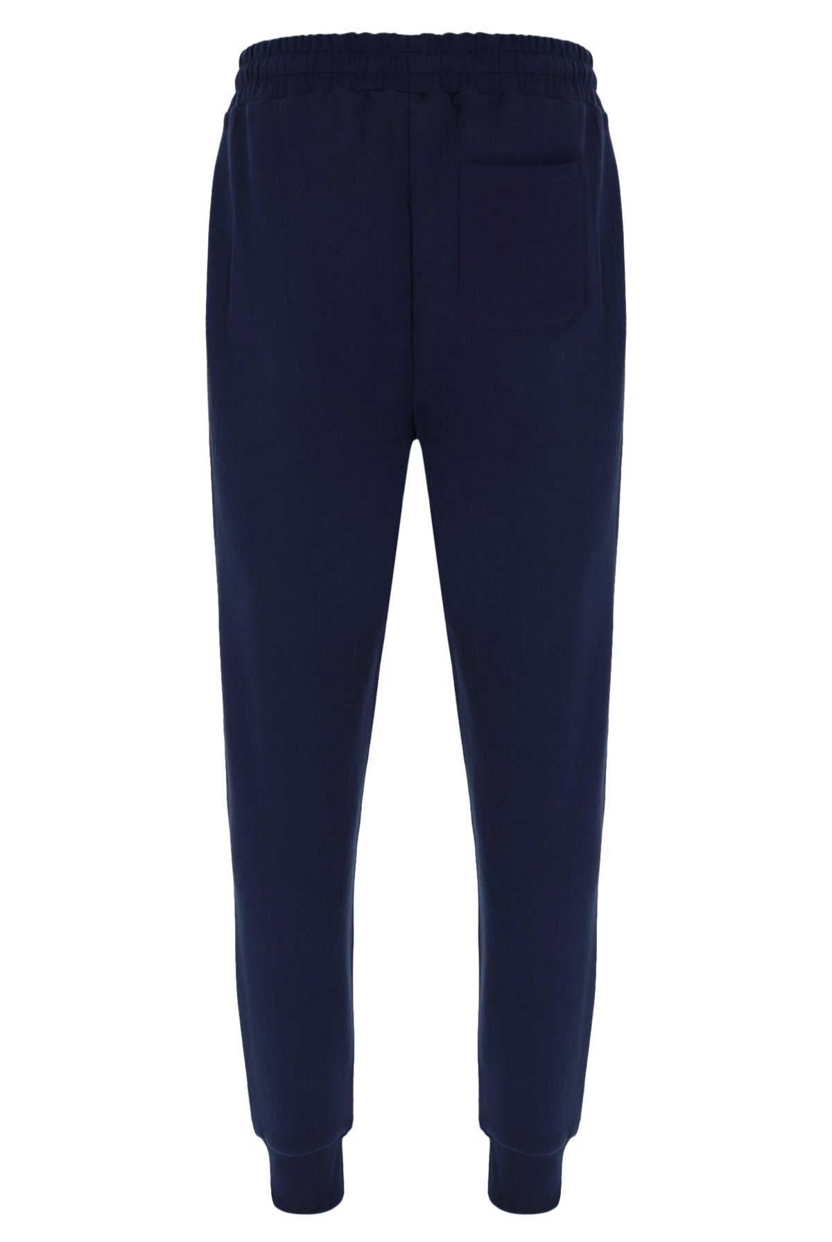 Displays the Navy 'Fila' branded Visconti Tipped Cuff Track Pant