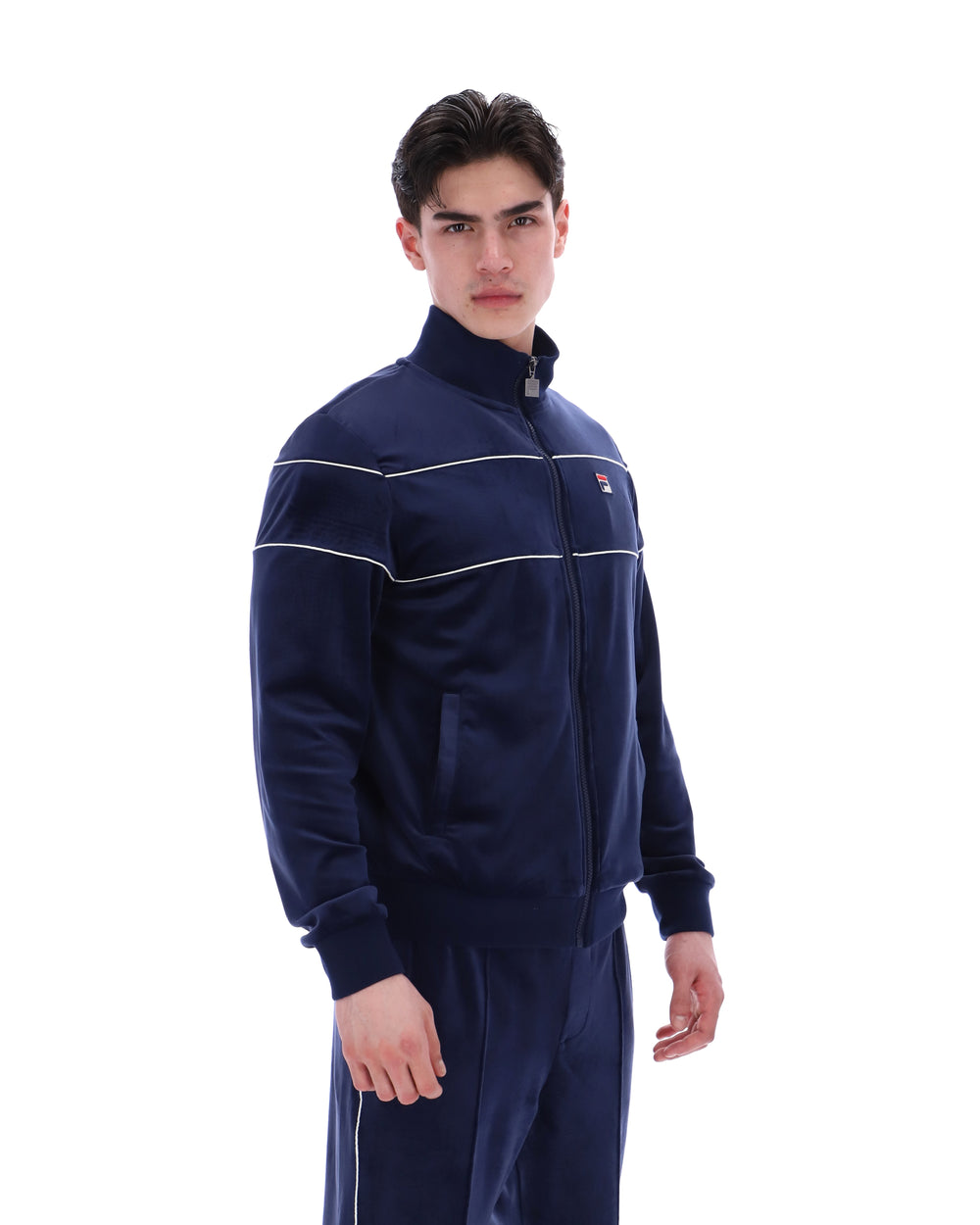 Fila Navy Vittorio Velour Track Top