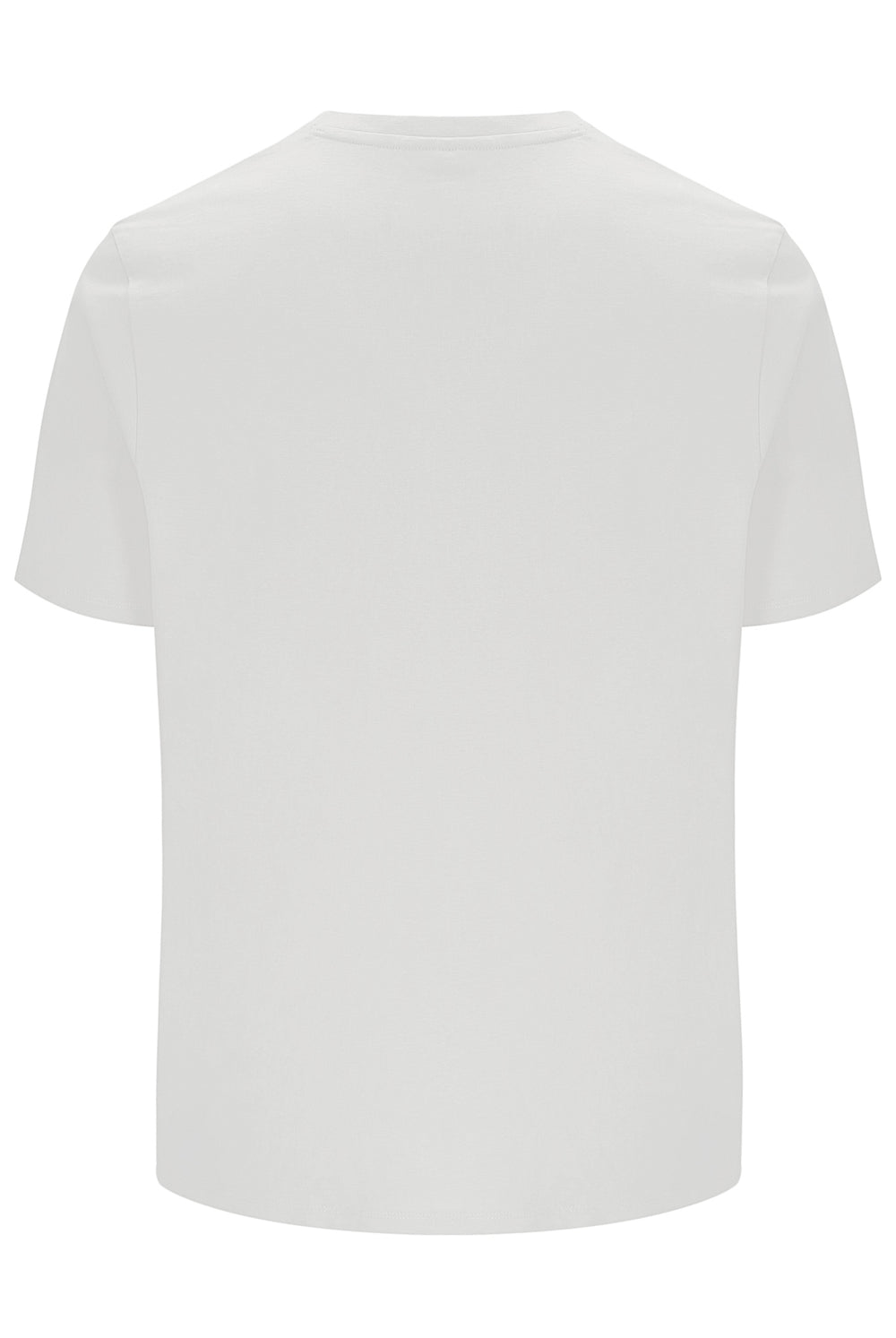White t-shirt on a white background