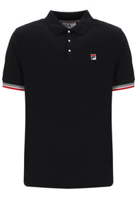 Black Zev Cuff Detail Polo