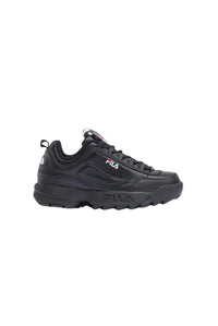A pair of black Disruptor 2 Premium trainers with FILA branding on the side.
