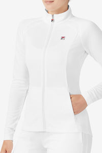 White Whiteline Pro Tennis Track Top