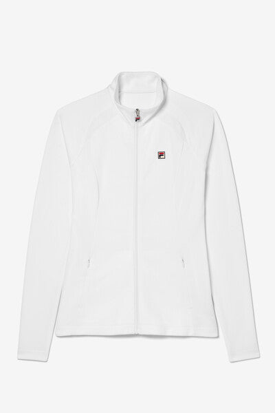 White Whiteline Pro Tennis Track Top