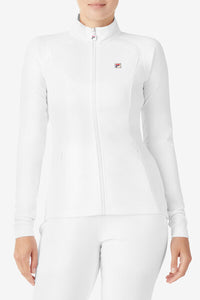 White Whiteline Pro Tennis Track Top