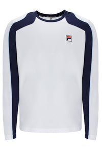 White Solar Power Long Sleeve Crew