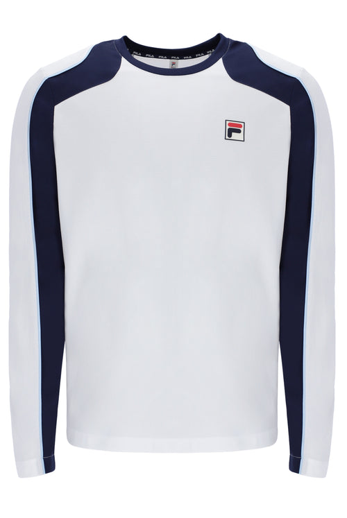 White Solar Power Long Sleeve Crew