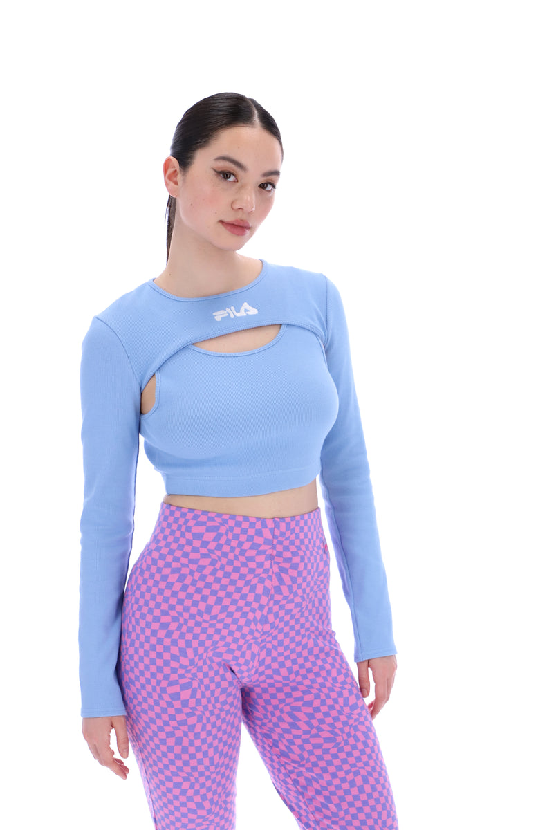 Fila crop top outlet long sleeve