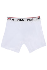 Mid-rise men's boxers with the FILA logo on the waistband