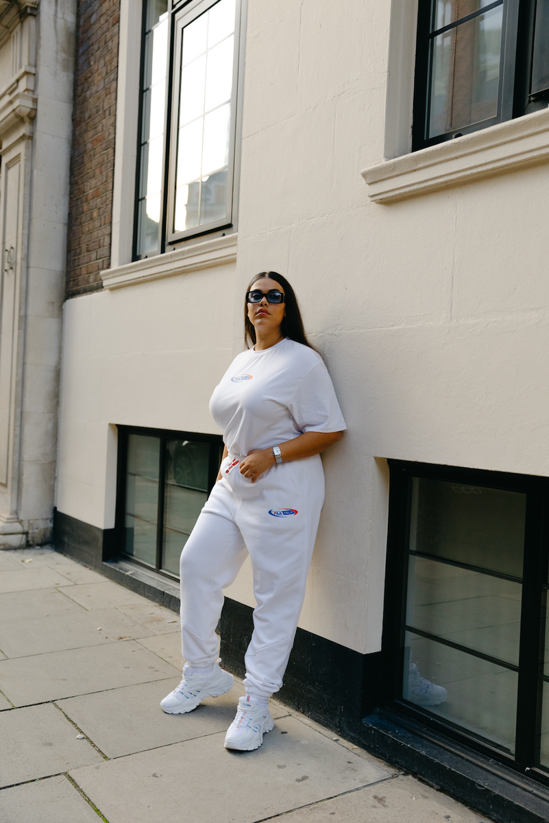 Fila white joggers online