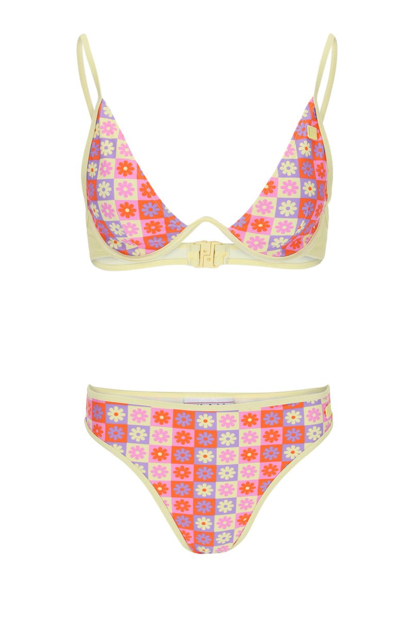 Fila tape cheap logo bikini top