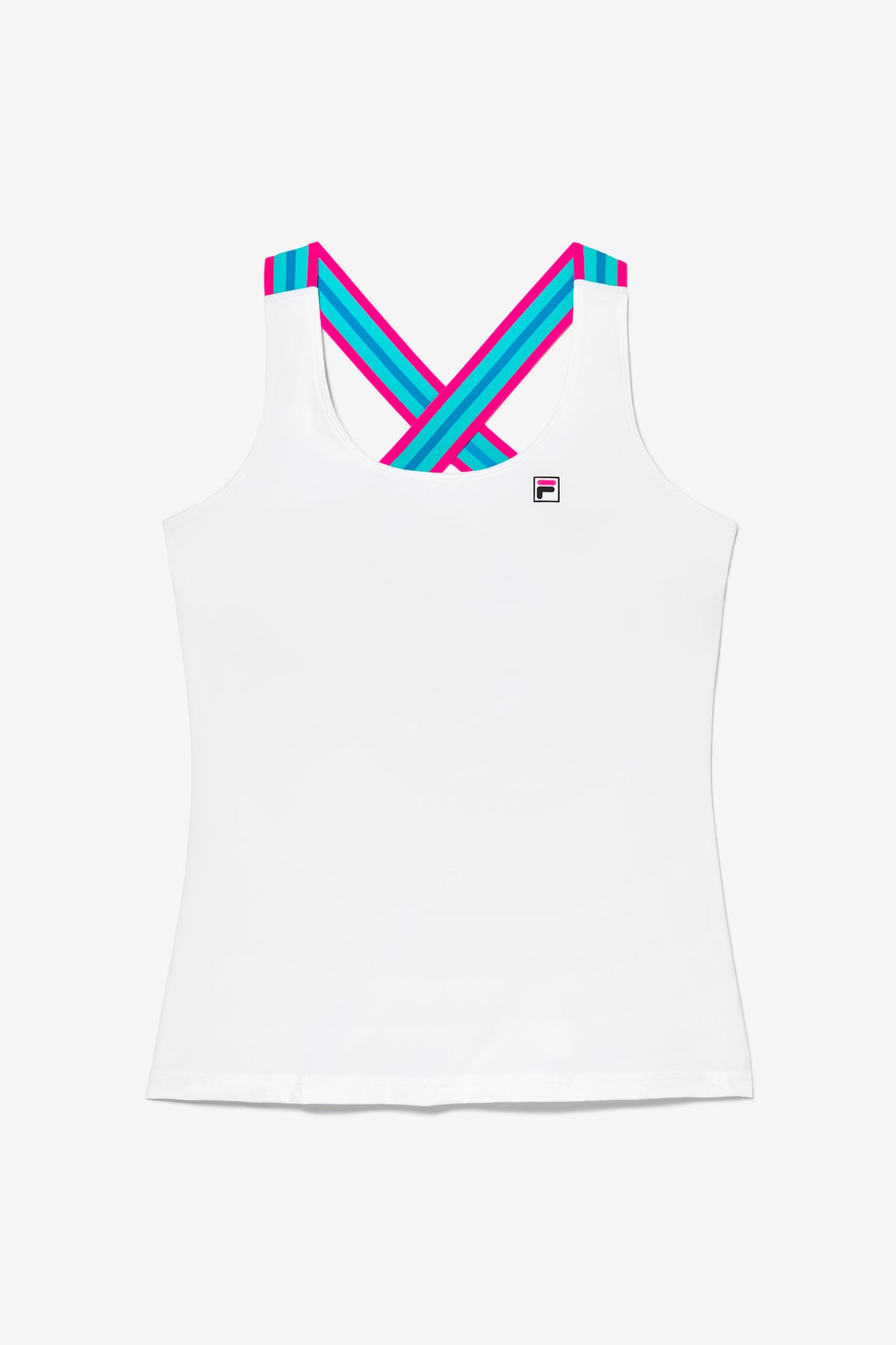 White Tennis BNP Cross Back Tank