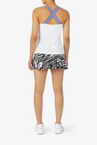 White Tennis BNP Cross Back Tank