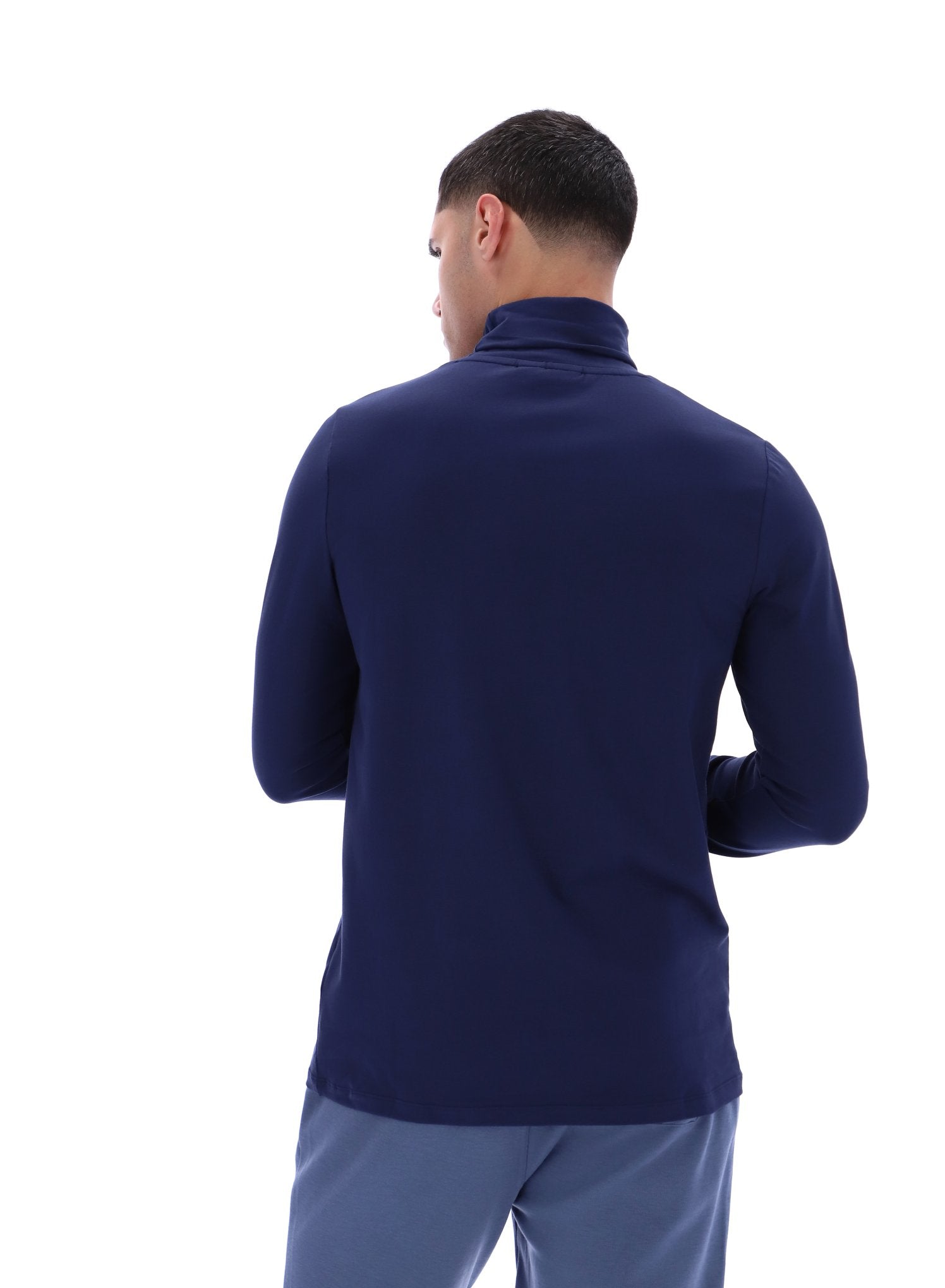 Peacoat 19th Classic Roll Neck Sweater – Fila UK