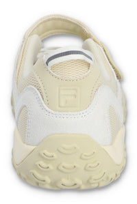 Beige sneaker with white sole on a white background