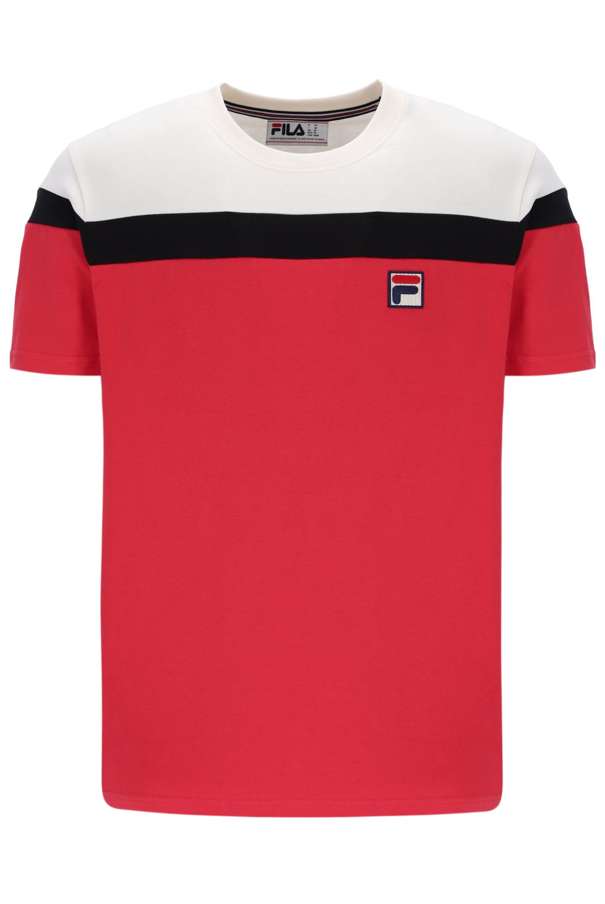 Fila Red Aiden Cut and Sew T-Shirt