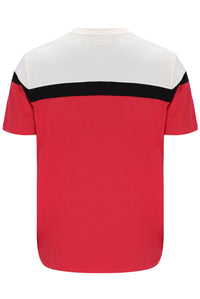 Fila Red Aiden Cut and Sew T-Shirt