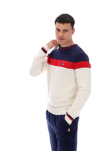 Load image into Gallery viewer, Alden Textured Knitted Colour Block Sweater
