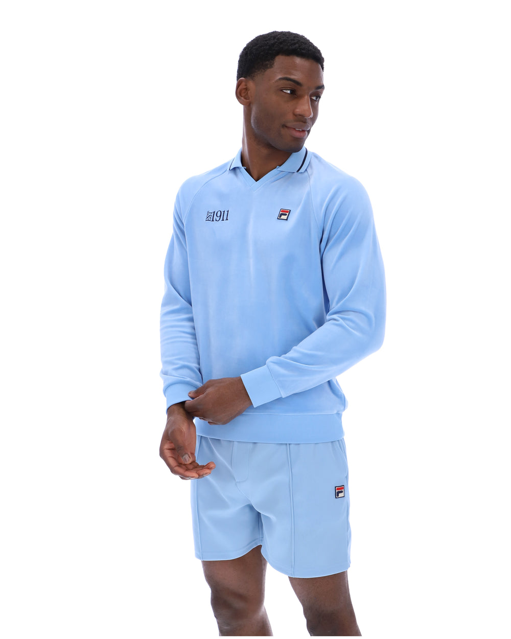 Alfredo 1911 Velour Raglan Long-Sleeve Top