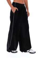 Black Angel Velour Wide Leg Pant