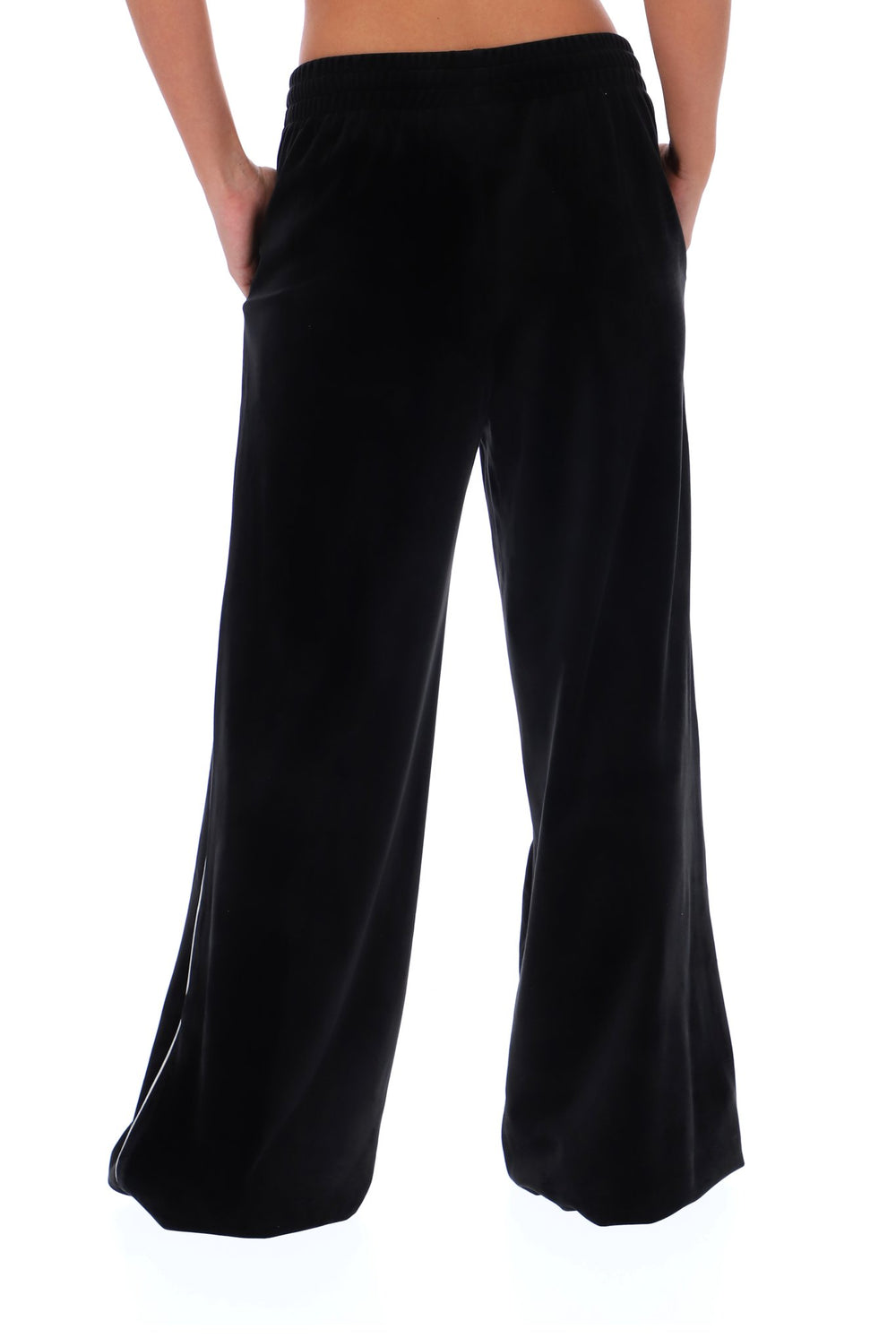 Black Angel Velour Wide Leg Pant