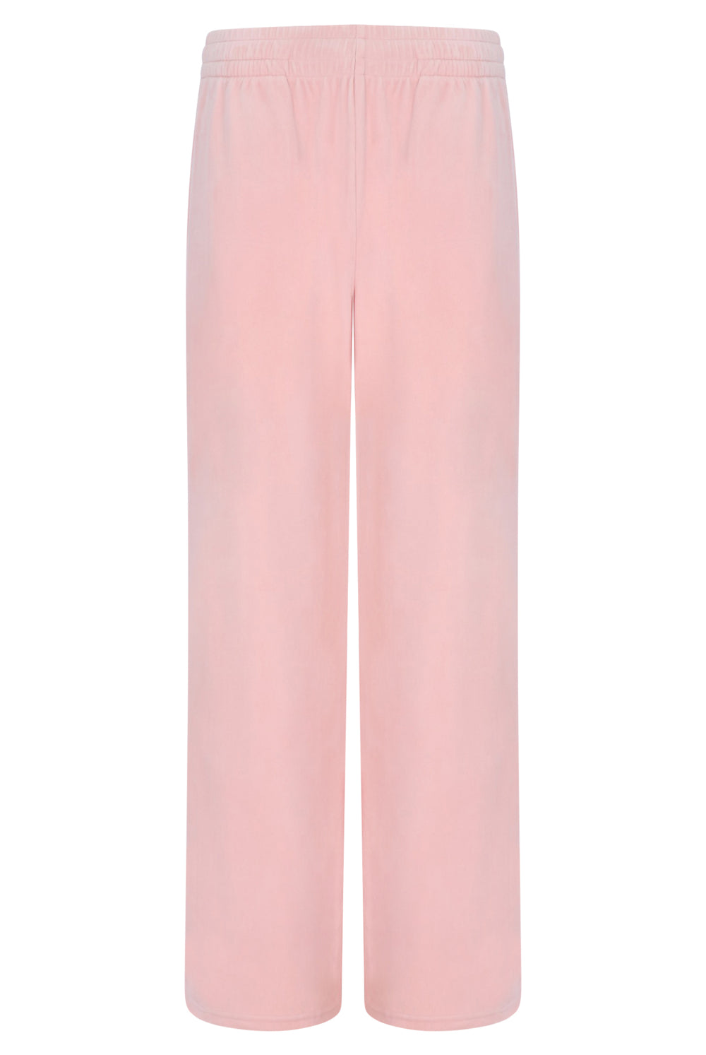 Displays the Pale Lilac & Gardenia 'FILA' branded Angel Velour Wide Leg Pant