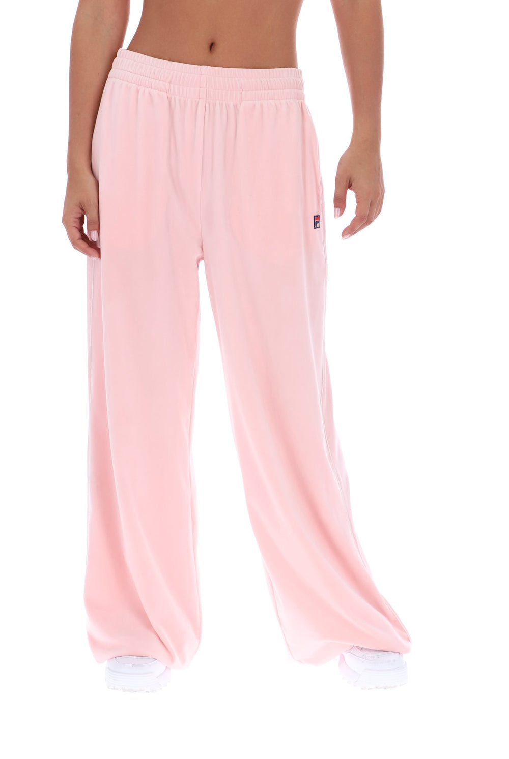 Pale Lilac Angel Velour Wide Leg Pant