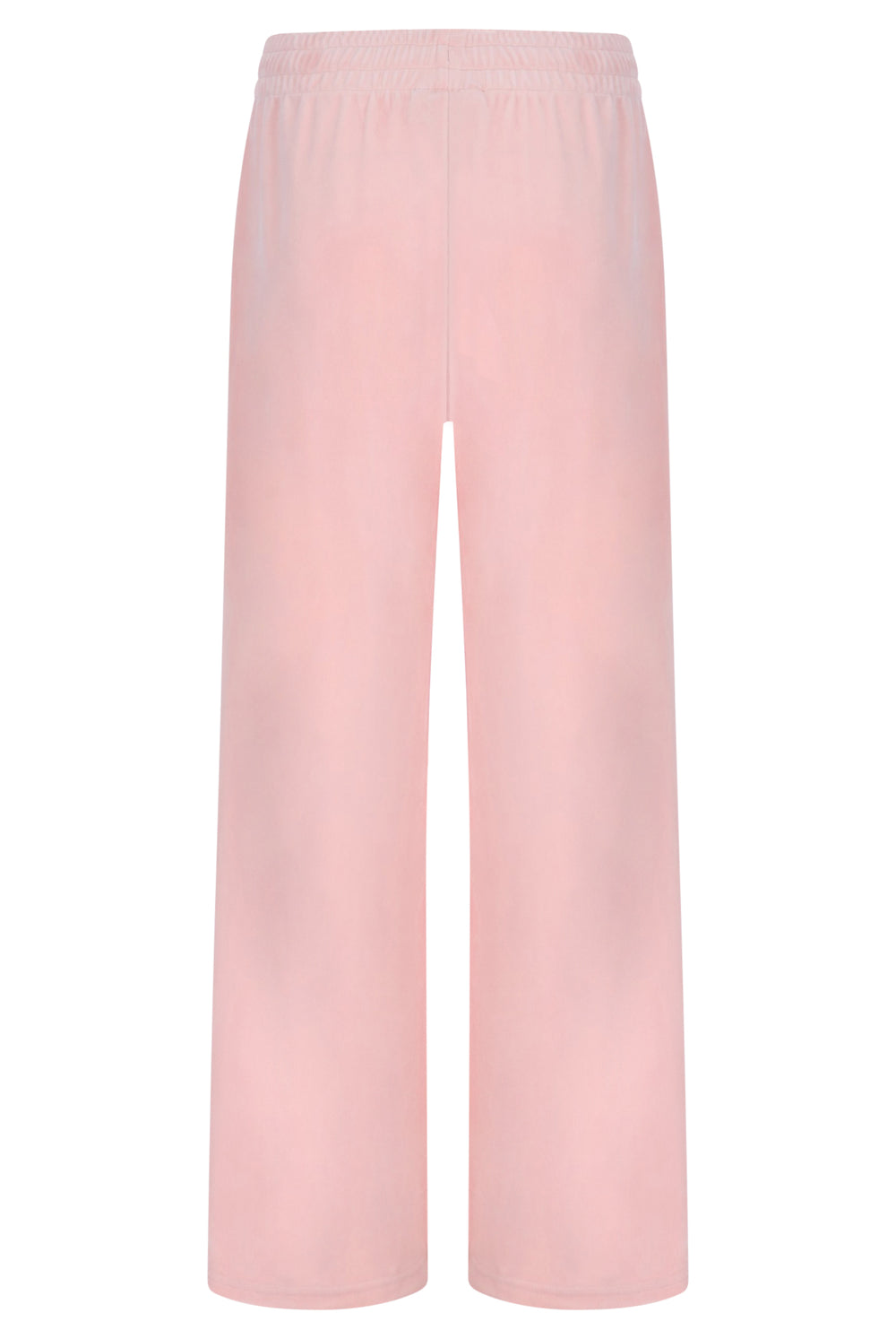Displays the Pale Lilac & Gardenia 'FILA' branded Angel Velour Wide Leg Pant