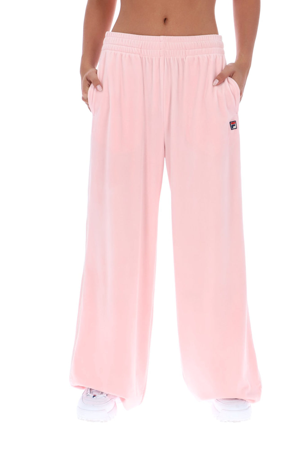 Pale Lilac Angel Velour Wide Leg Pant