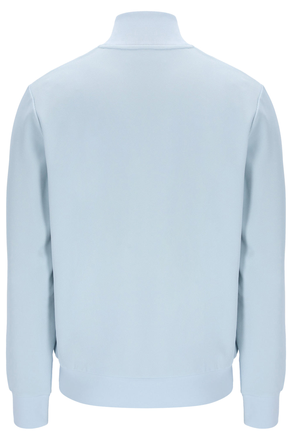 Light blue sweater on a white background