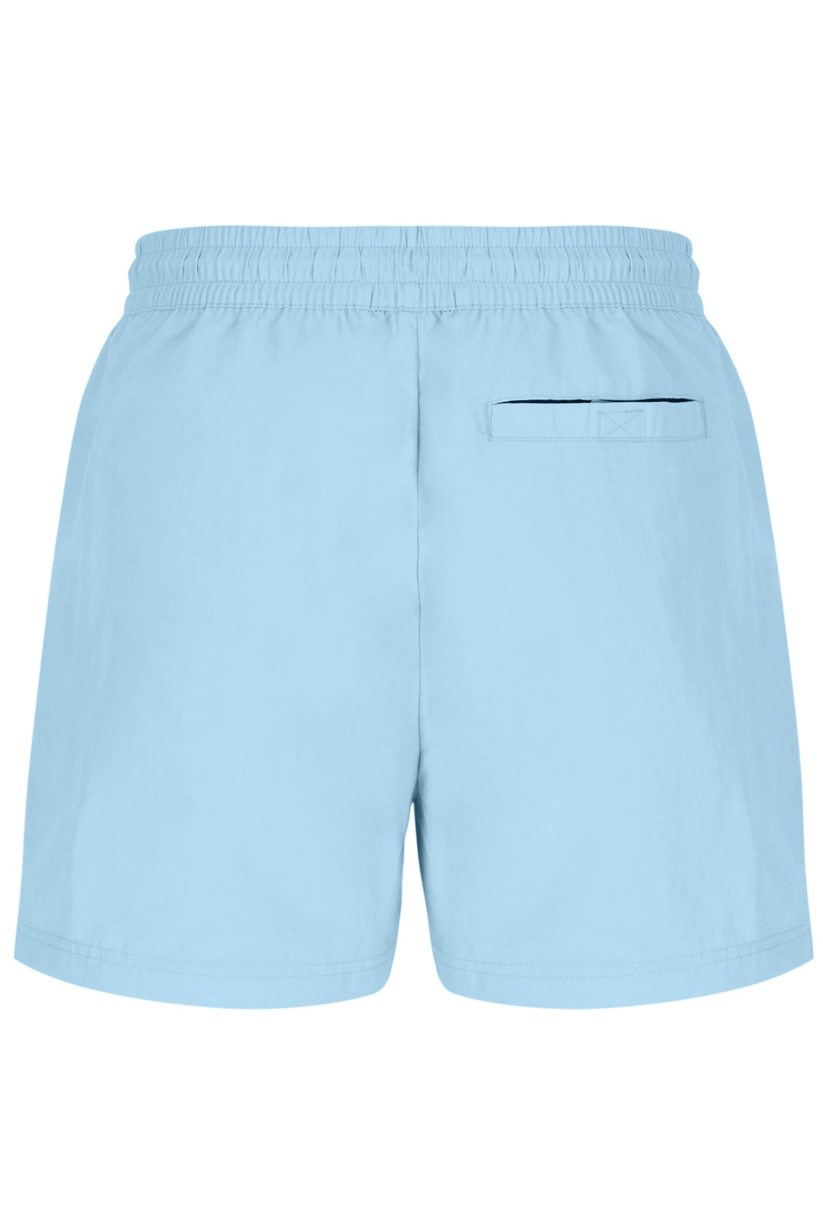 Light blue shorts on a white background