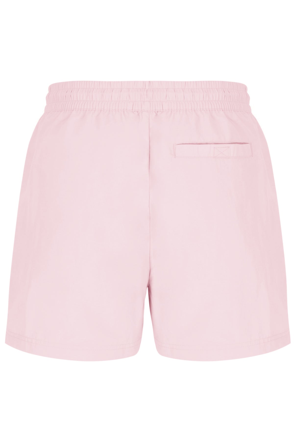 Pink shorts on a white background