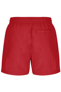 Red shorts on a white background