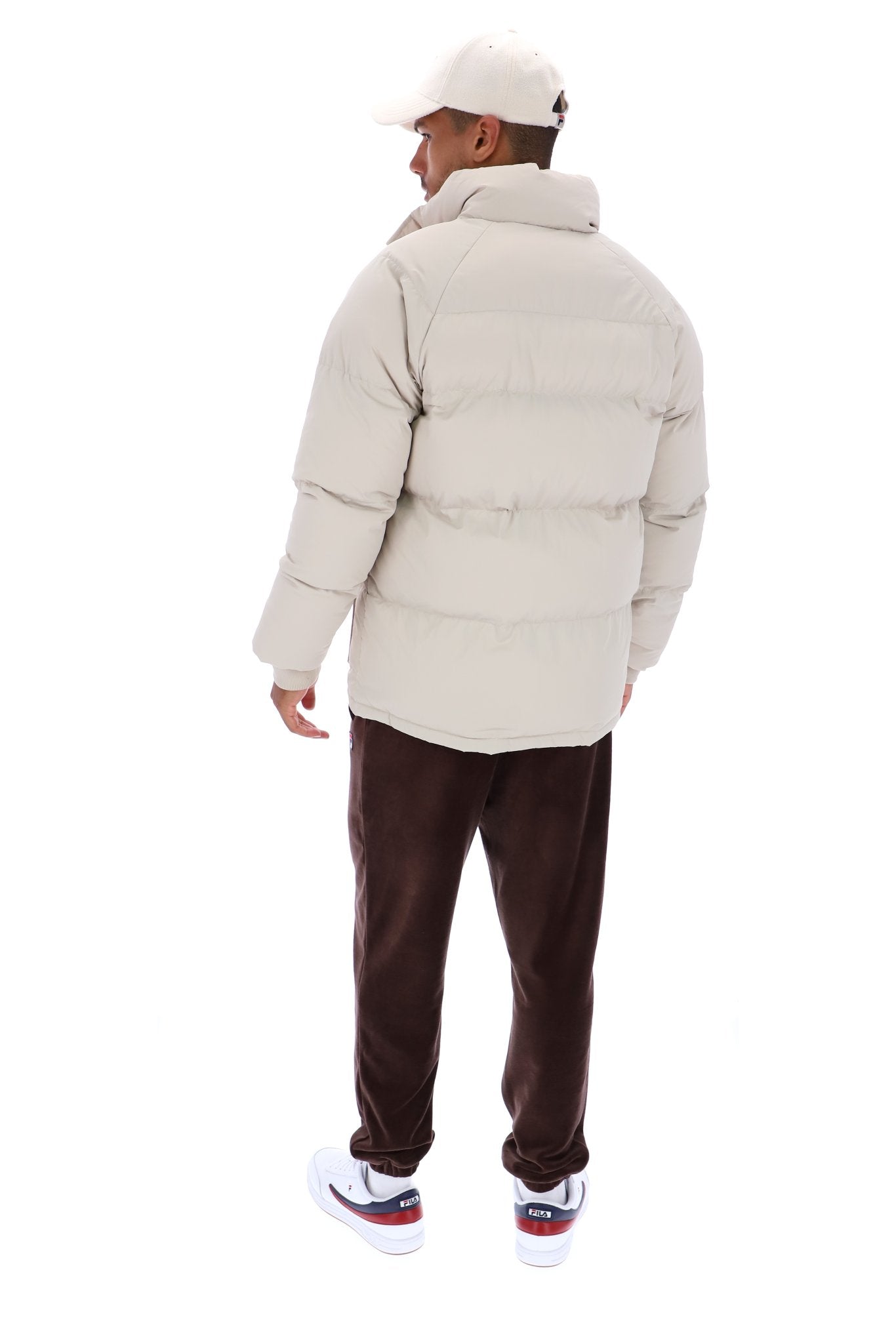 [ FILA ]★Archive Padded Jacke Fila Vintage Aspen Archive Puffa Jacket Beige | Mainline