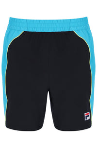 Black Backspin Tennis Color Block Short