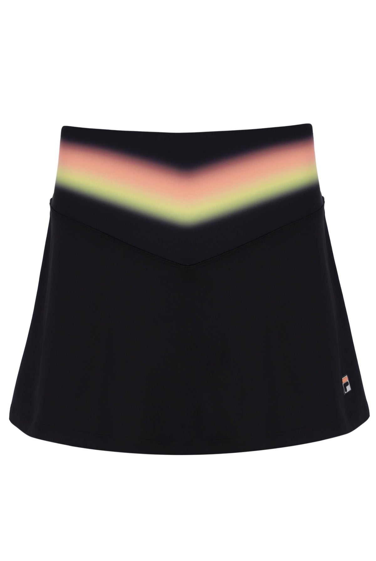 Black Backspin Tennis Printed Skort