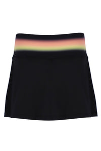 Black Backspin Tennis Printed Skort