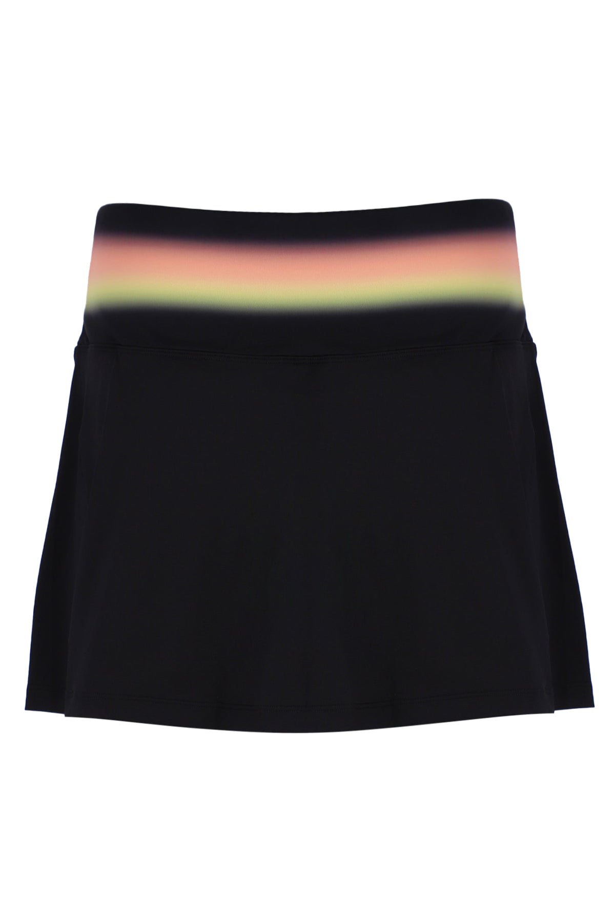 Black Backspin Tennis Printed Skort
