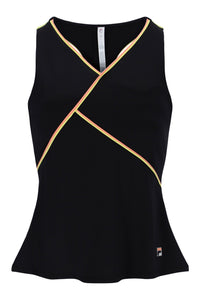 Peach Backspin Tennis Racerback Top