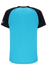 Black Backspin Tennis Short Sleeve Top