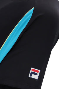 Black Backspin Tennis Short Sleeve Top