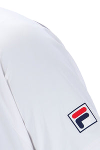 White Backspin Tennis Short Sleeve Top